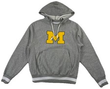 Champion Reverse Weave Hoodie Michigan After Hood Style Gray Men  s Small