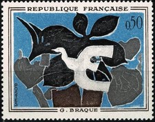 FRANCE 1961  TABLEAUX de BRAQUE YT n° 1319 Neuf ★★ luxe / MNH (A)