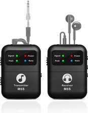 Wireless in Ear Monitor System, 2.4G Stereo Wireless IEM System with Beltpack...