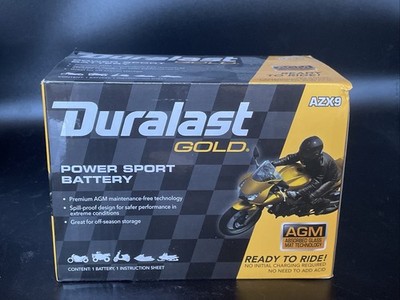 Duralast Gold AGM AZX9 120 CCA Power Sport Battery Absorbed Glass Mat $132 02/25
