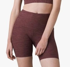 NEW prAna Kimble Shorts Bike Yoga Athletic Flannel Heather Size M