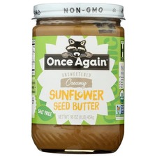 Sunflower Seed Butter Creamy Unsweetened 16 Oz Case Of 6 By Once Again