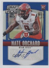 2015 Panini Prizm Collegiate Draft Picks Blue 28/75 Nate Orchard #227 Auto m2c