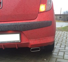 FOX Sportauspuff Hyundai i10 PA, Bj. 2008-2010, Endrohr 145x65mm Trapez