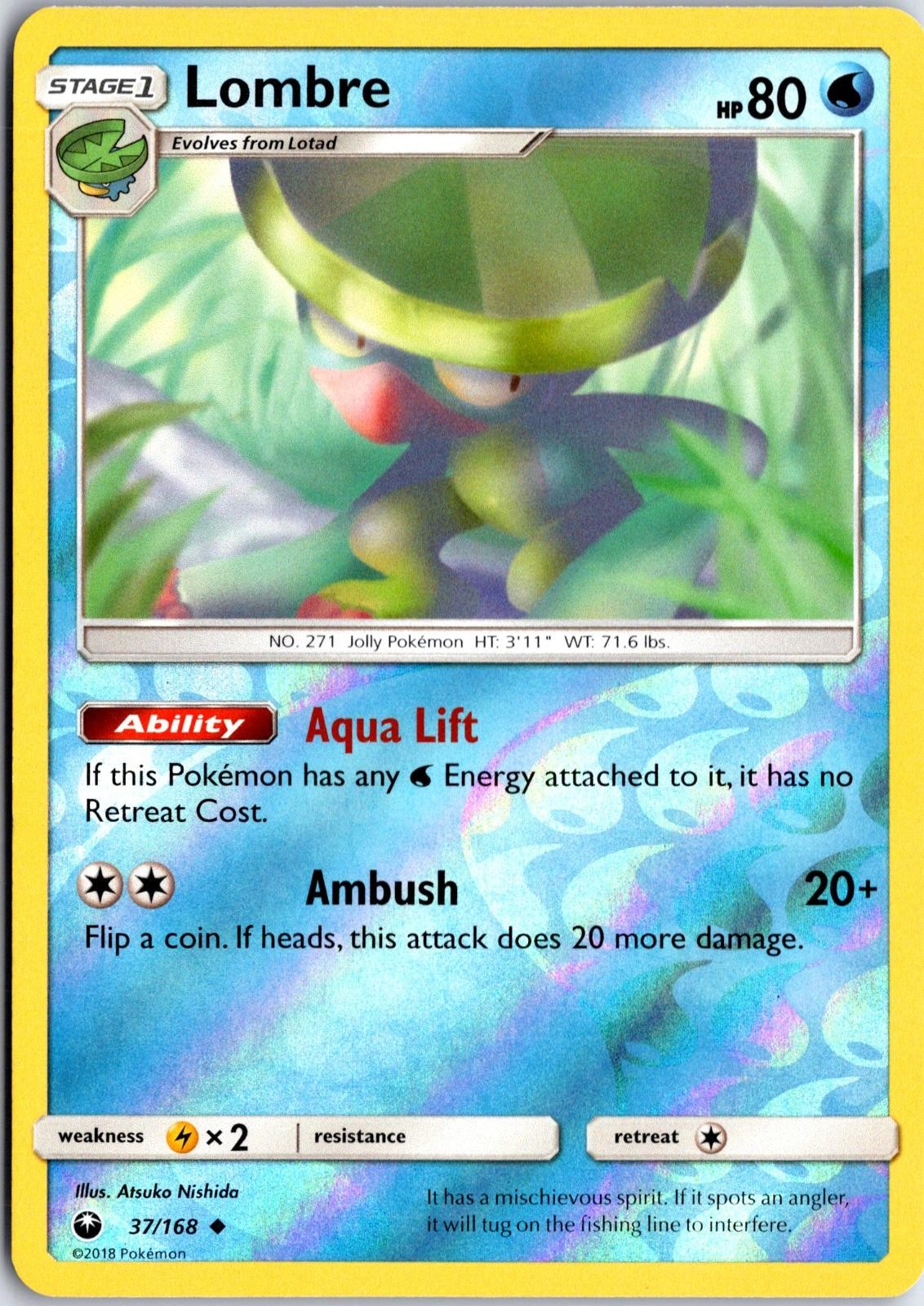 Lombre 37 UC Celestial Storm Pokemon NM/M
