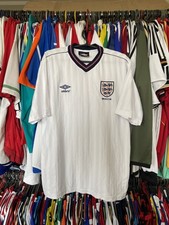 ENGLAND 1986 HOME FOOTBALL SHIRT SOCCER JERSEY UMBRO sz M MEN REMAKE #10