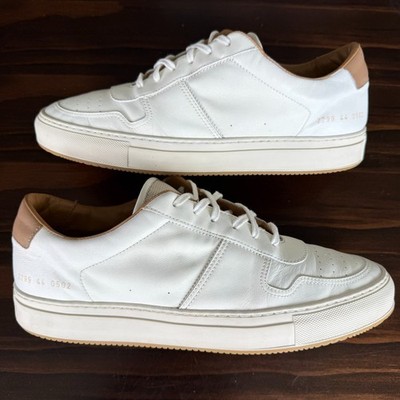 Common Projects Bball Low Sneakers White Leather Men's EU 44/US 11 Made in Italy