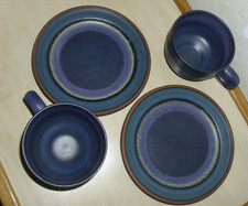 KMK Keramik  Viola: 2 x Kaffee-/Teegedeck : 2 Tassen mit Untertasse Unterteller