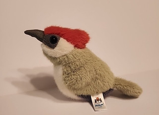 Jellycat London Birdling Woodpecker BeanBag Plush Toy Green Red