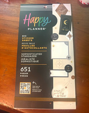 Happy Planner Mini Sticker Sheets Sophisticated Stargazer Celestial 651pc