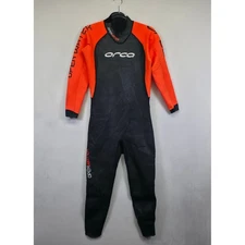 Orca Openwater Wetsuit Mens 10 Orange Black Core Hi-Vis Triathlon Diving Surf