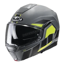 HJC Semi-Flat Gray/Black/Hi-Viz i100 Beis MC3H Helmet - 2202-736