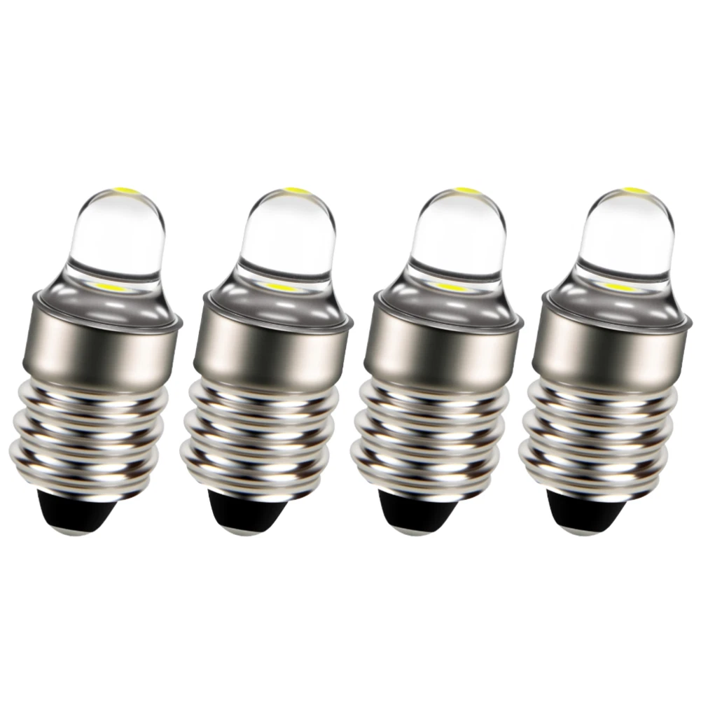 E10 LED Bulb 6V 6 Volt DC MES 1447 Screw Lamp For Torch Bike Bicycle 7 Colors