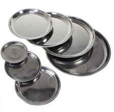 Edelstahl Teller 20-60cm