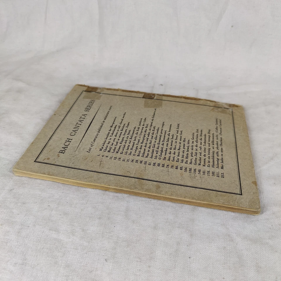 RARE 1940s VTG J. S. BACH CANTANA No. 105 (Herr, Gehe Nicht Ins Gericht) German - Image 3 of 4