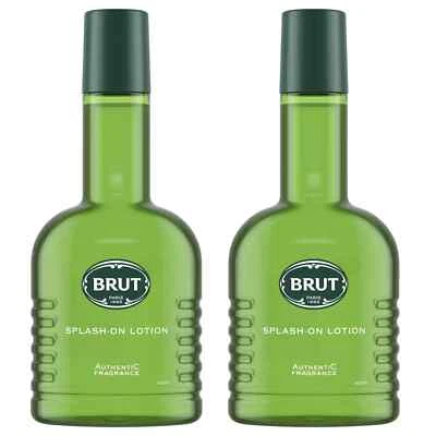 Brut Splash On Lotion Original Aftershave 200ml Pack 2