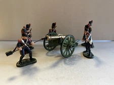 W.Britain French Imperial Guard With Cannon (00289) Missing Cannon Balls And DMG