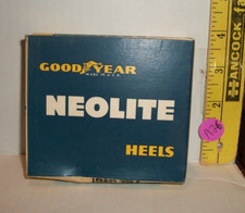 VINTAGE OLD STOCK GOODYEAR NEOLITE COWBOY BOOTS RUBBER HEELS SIZE 9 BOX BROWN