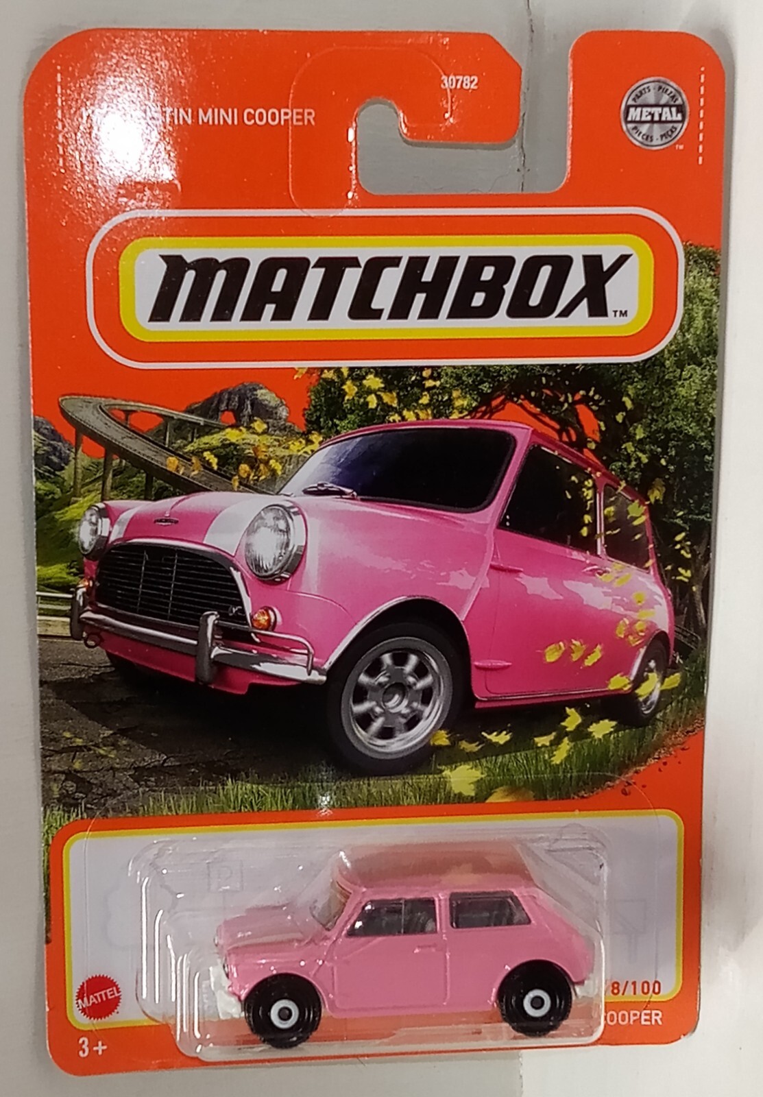 2022 Matchbox Basic 1964 Austin Mini Cooper 78/100 HFP66 MBX Highway Pink