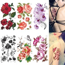 Supperb  Mix Floral Temporary Tattoos Set / 6-pack