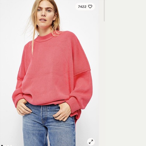 free people sweater pink
