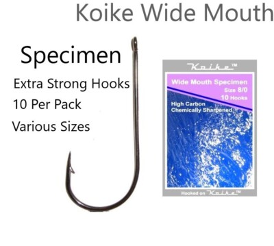 Koike Wide Mouth Specimen Meeresangelhaken verschiedene Größen verfügbar