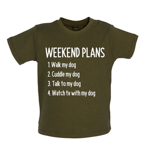 T-Shirt Bambino Cane Cagnolino “Say Hello” – Bianca, 100% Cotone 185 Gr/mq, Linea Classic, Stampa Artigianale - 5