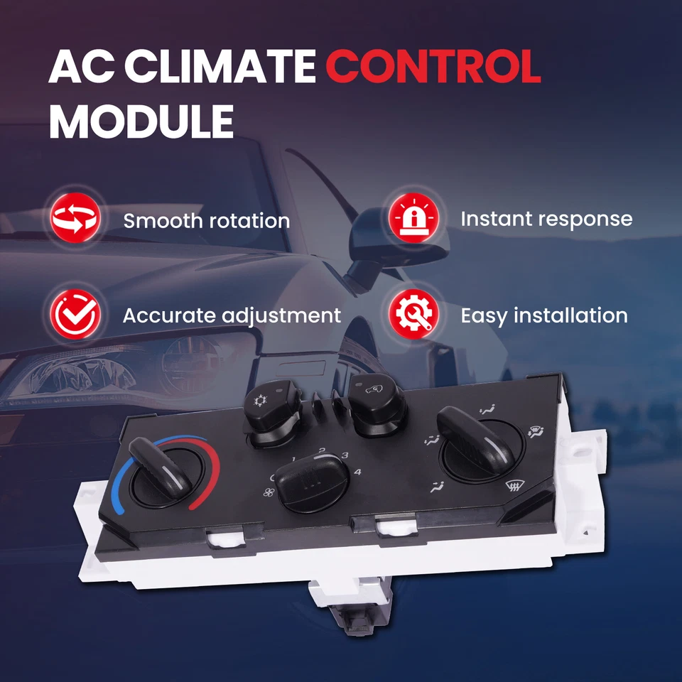 Panel de interruptor de control de calefacción de aire acondicionado apto para GMC Canyon Chevrolet Colorado 2004-2011 Foto 2 de 4