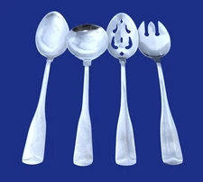 Cambridge BRITTANY Stainless Glossy Fiddle Shape - 4 Piece Hostess Set