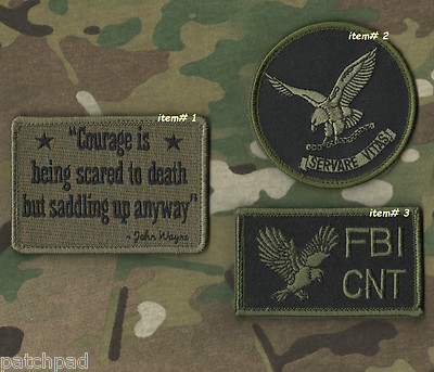FBI SERVARE VITAS HOSTAGE RESCUE TEAM HRT CNT ANA TRAINING AFGHAN vêlkrö 3-PATCH
