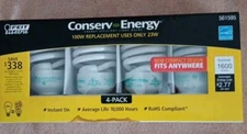Conserv Energy CE23T2/4 Value Pak Of 4 SAVE MONEY ENERGY STAR BULBS
