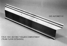 194119421946 Ford Mercury Toolbox Compartment Trunk Floor Extension 9 Ems