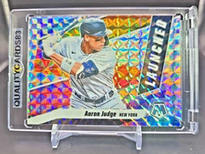 AARON JUDGE RAINBOW REFRACTOR INSERT CARD WITH CASE MLB NEW YORK YANKEES
