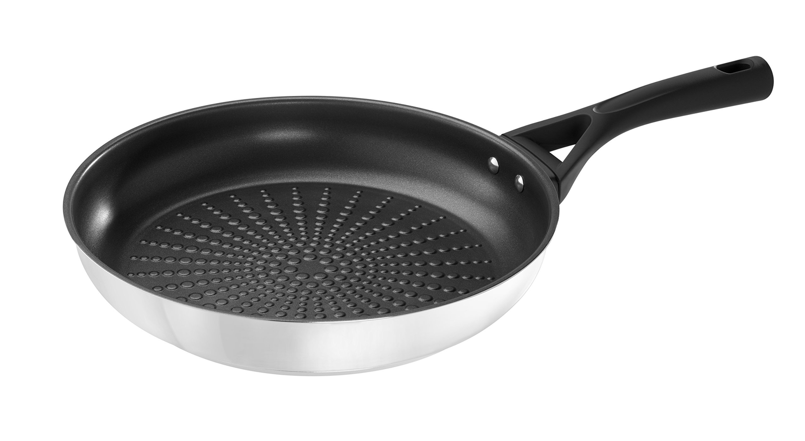 Non-Stick Frying Pan Pyrex Expert Stainless Steel (Size: 26 Cm) NUOVO