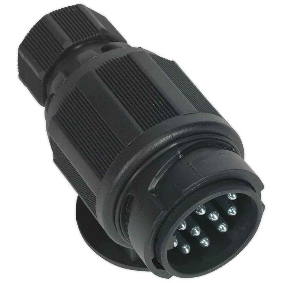 Sealey TB54 Prise Remorque 13-Pin Euro Plastique 12V Double Admission - Photo 1/1