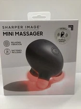 Sharper Image Mini Massager - Relaxing Vibration, Batteries Included, Glow Nodes
