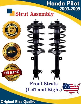 Premium Quality OE Front Struts for 2003-2005 Honda Pilot 3.5L Lifetime Warranty