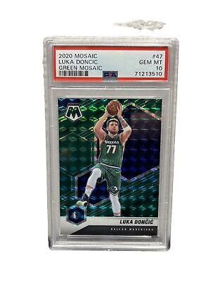 2020 Mosaic Luka Doncic Green Mosaic Prizm #47 PSA GEM MINT 2020 Mosaic Luka Doncic Green Mosaic Prizm #47 PSA GEM MINT
