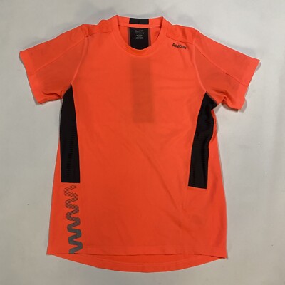 Reebok Running ZigTech Mens Short Sleeve Fitness Shirt Marathon Sz M Orange A15