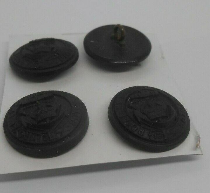 2.2cm  1900`s  4 black horn  buttons of the Royal  st George yacht club