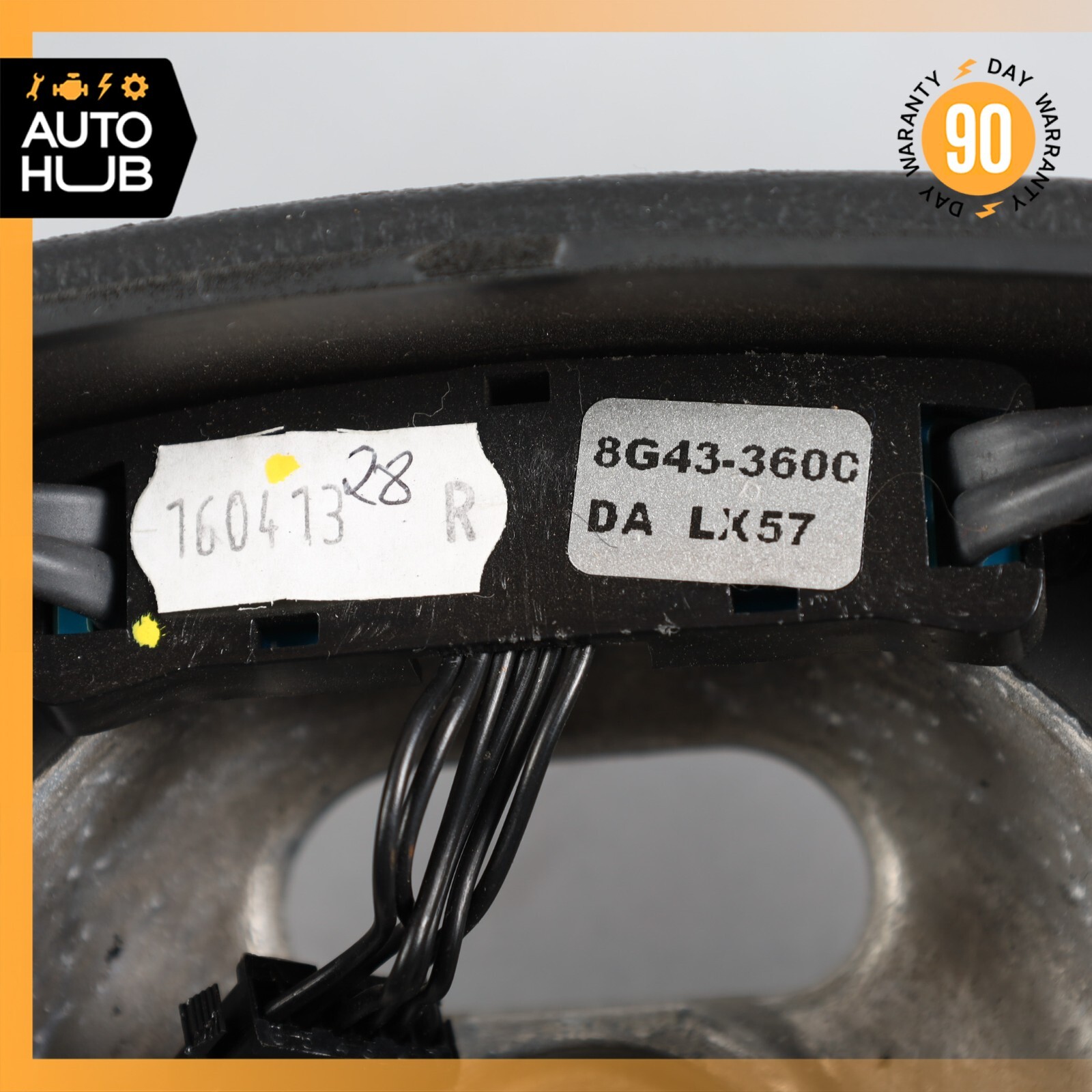06-16 Aston Martin DB9 Rapide Steering Wheel Black 8G433600DA OEM 35k
