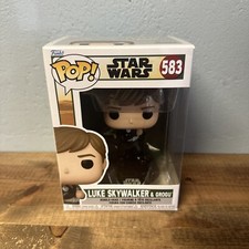 Funko Pop! Vinilo: Star Wars - Luke Skywalker & Grogu #583