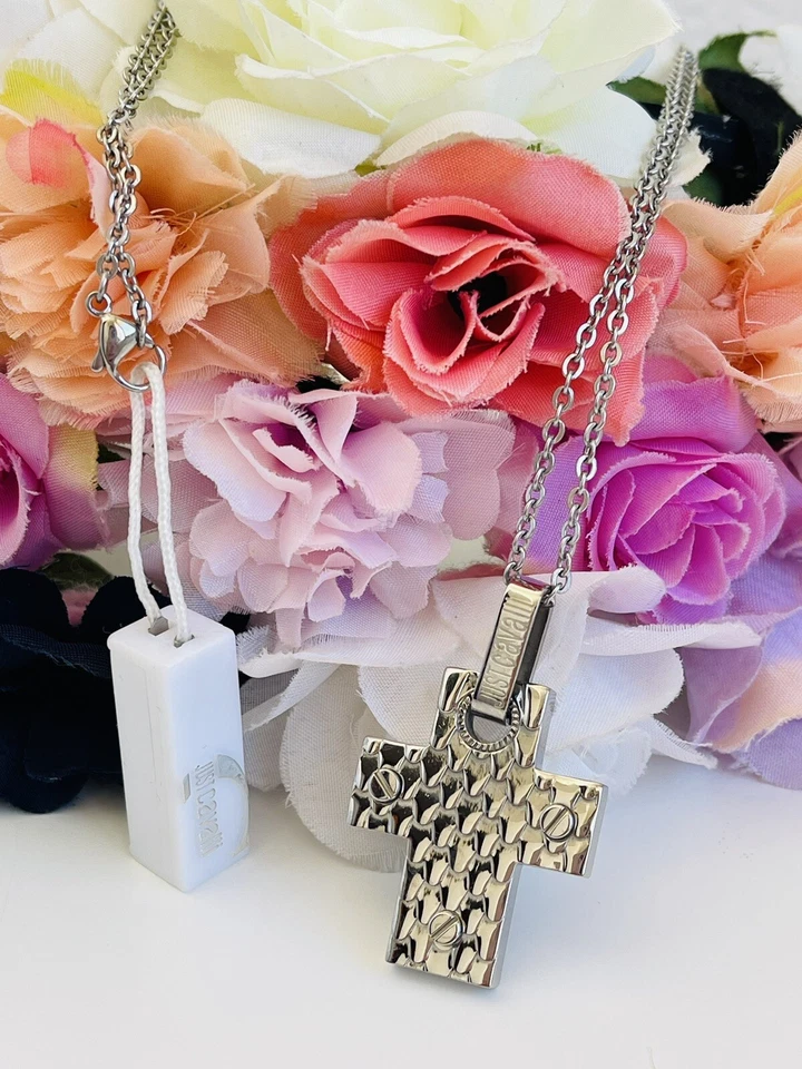 Collana Croce Just Cavalli  Con Catena - Immagine 3 di 4