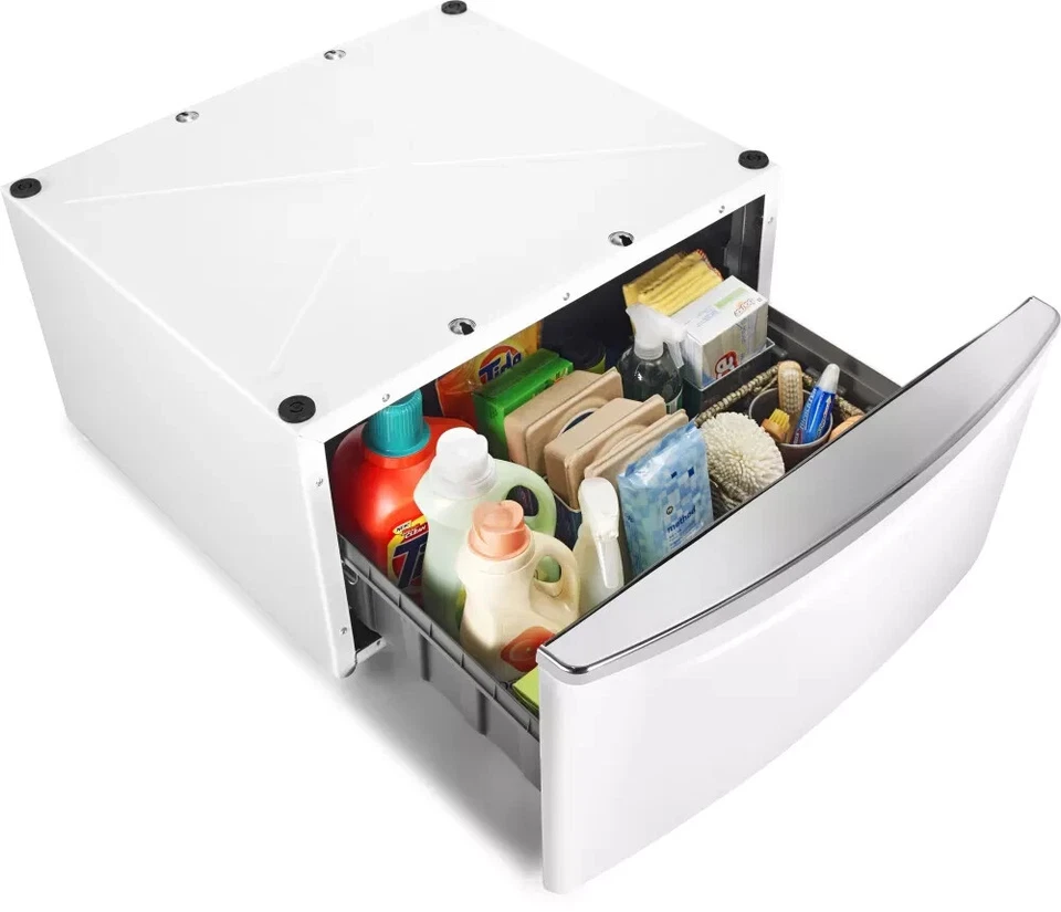 Maytag XHPC155XW 15.5 in. White Pedestal for Front Load Washer Dryer with Storag - Image 3 of 4