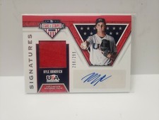 Kyle Brnovich 2019 Panini USA Stars & Stripes Relic Auto #d/299 Angels