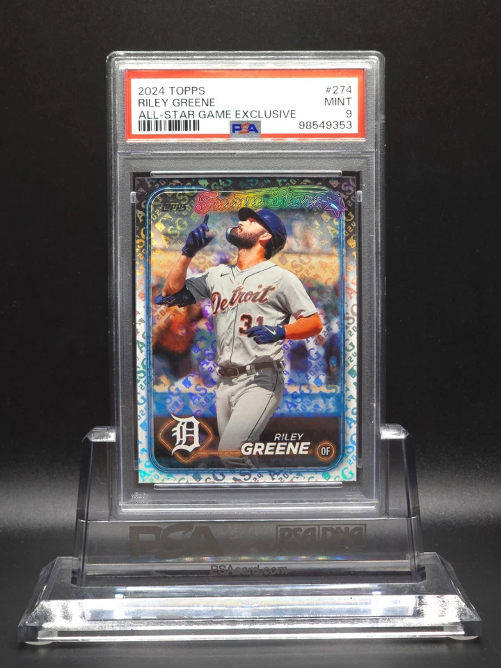 Riley Greene 2024 Topps All-Star Game Team Set ASG Variation PSA 9 + 23 Card Set - Image 4 of 4