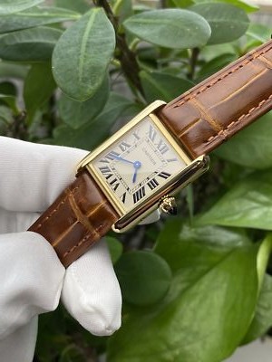 Cartier Tank 18K YG Quartz Ladies Watch W1529856 | eBay