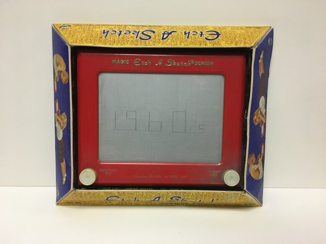 Vintage 1966 Etch A Sketch Magic Screen Ohio Art 505 Original Package