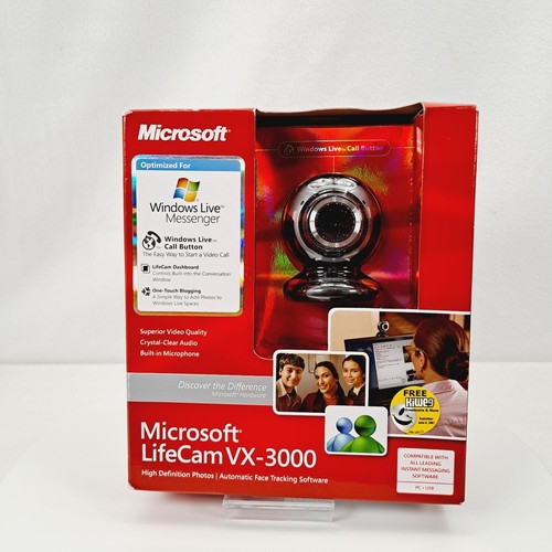 Microsoft Lifecam Vx 3000 Webcam Windows Vista Compatible Web Cam Factory Seal Ebay