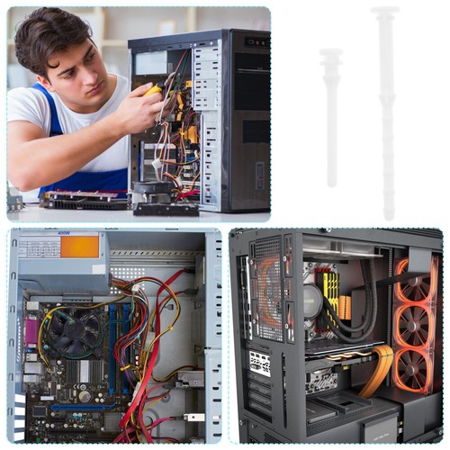 20 Pcs Stoßdichtungsfeindliche Nägel Computer-Lüfter-Schrauben Computergehäuse - Afbeelding 3 van 12